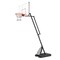 Black 19-Inch Rim Adjustable Outdoor Basketball Hoop with Wheels and Heavy-Duty Steel Base